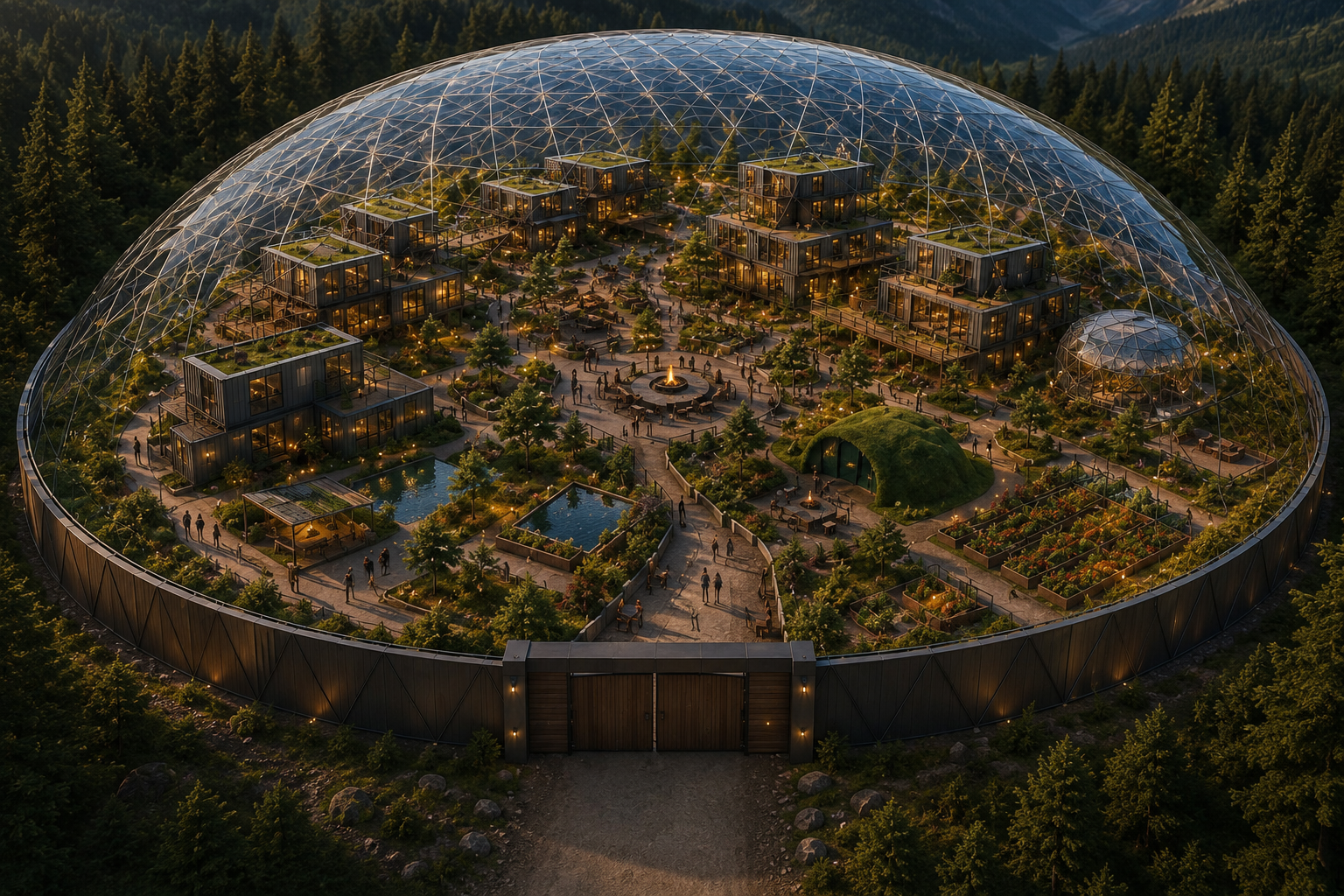 120 m geodesic dome - special large-scale projects